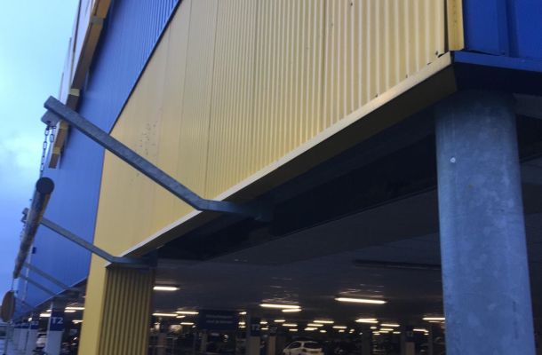 Fassadenreparatur Ikea Groningen